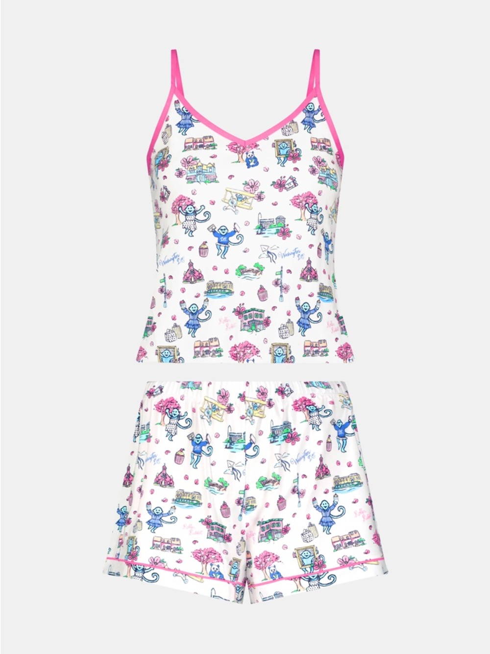 Roller Rabbit 2026 Georgetown Pop-up Mischa Pajama Set - Size Large